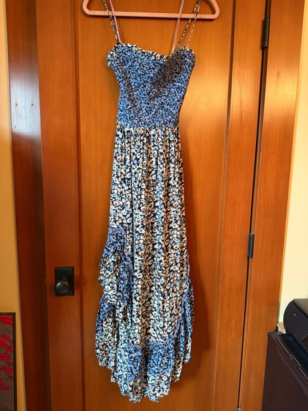 Free People Blue Floral Maxi Dress